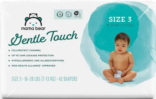 Vista 12 de Marca Amazon - Pañales Mama Bear de toque suave, talla 1, 50