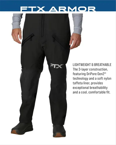 Vista 5 de FROGG TOGGS FTX Armor Premium - Baberos de pesca impermeables para hombre, color azul océano, talla S