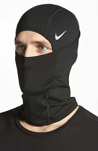 Vista 3 de Nike PRO Hyperwarm Hydropull - Pasamontañas con capucha unisex tecnología Dri-Fit negro Negro