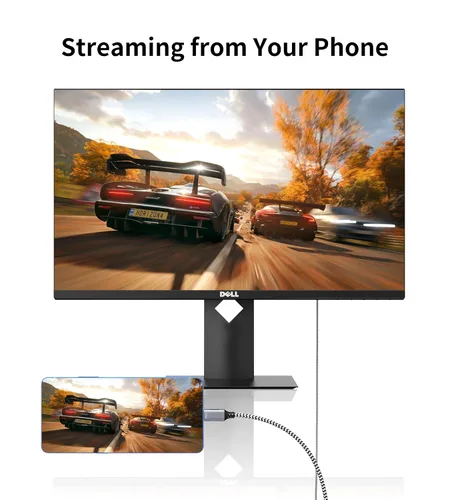 Vista 3 de fairikabe Cable USB C a HDMI 4K a 60Hz, cable USB tipo C a HDMI de 6.6 pies compatible con Thunderbolt 3, para MacBook Pro/Air, iPad Pro 2020/2021