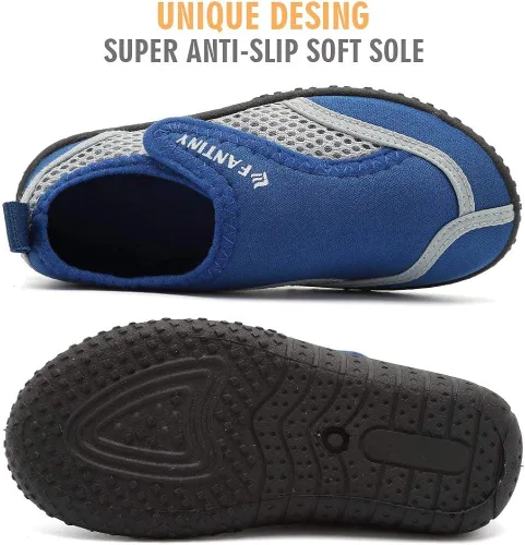 Vista 3 de CIOR Zapatos de agua para niños pequeños, zapatos acuáticos para piscina, playa, deportes deportivos para niñas y niños