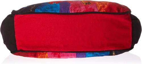 Vista 4 de Laurel Burch 80367 Hobo Medium Zipper Top 15" X4.5" X9", Wild Horses of Fire