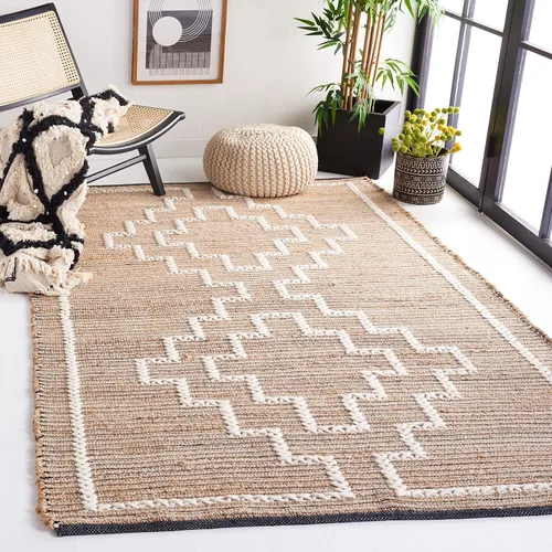 Vista 9 de SAFAVIEH Natural Fiber Collection - Alfombra de pasillo de 2 pies 3 pulgadas x 9 pies, natural y marfil, diseño de yute de tejido plano, ideal