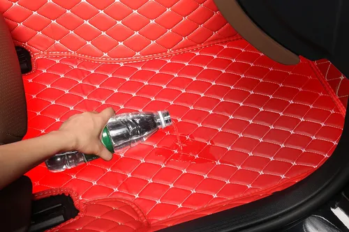 Vista 5 de Alfombrillas personalizadas para Toyota 4Runner 1988-2023, de cuero de lujo, impermeables, antideslizantes, cobertura completa, revestimientos Beige