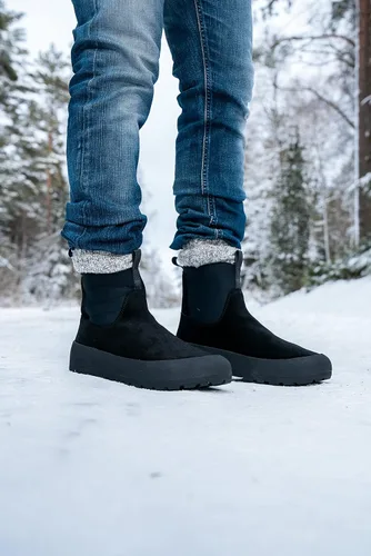 Vista 6 de Icebug Dala Biosole - Botas de invierno de piel de gamuza con suela de agarre