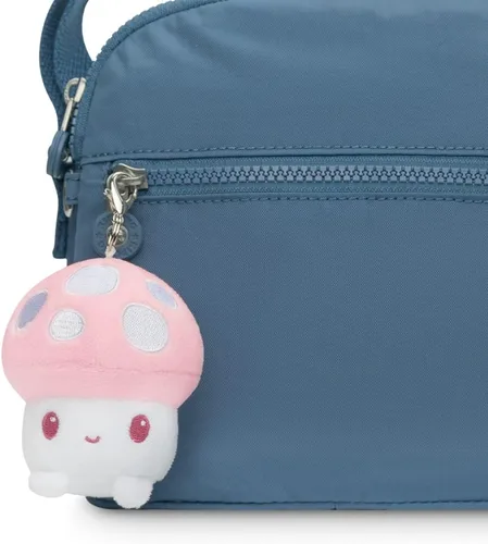 Vista 3 de TeeTurtle Llavero con dije de peluche Happy Light Pink Mushroom
