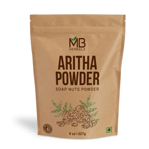 Vista 3 de MB Herbals Aritha Powder 16 oz 1 LB 100% puro y orgánico cultivado (silvestre) Jabón en polvo de nuez Champú y acondicionador natural