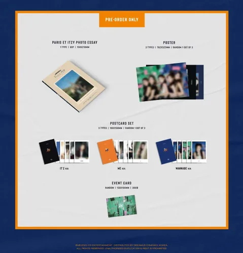 Vista 3 de Itzy - IT'z ME [IT'Z+ME+WANNABE ver. Juego completo] (álbum mini) 3CD+3Photobook+3 Póster plegado+Beneficio de pre-pedido+Otros con juego