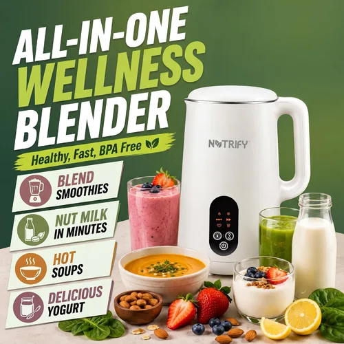Vista 2 de Nutrify - Licuadora de 34 onzas para cocina, profesional, interior de acero