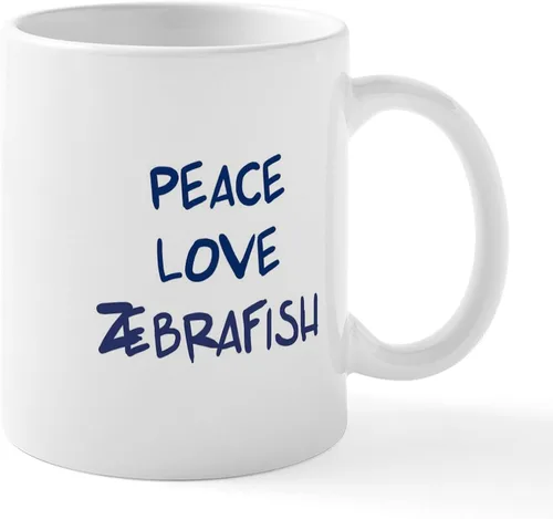 Vista 31 de CafePress I Speak Zebrafish - Taza de café de cerámica, taza de té de 11 onzas