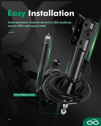 Vista 6 de SCITOO - Amortiguador delantero para Toyota se adapta a 2013-2018 para Toyota Avalon Shocks 3350002 3350003 amortiguadores - Juego de 2 piezas