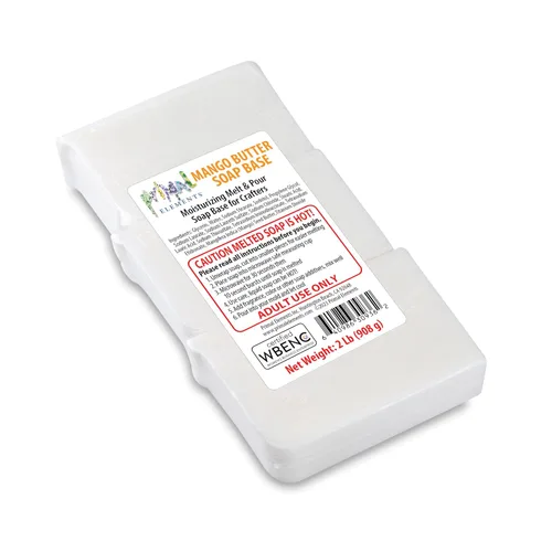 Vista 10 de Primal Elements Base de jabón de aloe – Base de jabón hidratante para derretir y verter glicerina para manualidades y hacer jabón, fácil de cortar