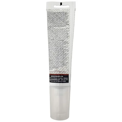 Vista 2 de Sellador de silicona 100% RTV - Tubo exprimible de 2.8 oz - Transparente