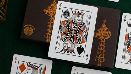Vista 3 de Murphy's Magic Supplies, Inc. ACE FULTON'S - Cartas de juego de tabaco marrón de 10 años
