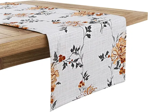 Vista 17 de Ruvanti Camino de mesa de lino de 36 pulgadas, dobladillo clásico, lavable, reutilizable, antideslizante, resistente a las manchas, perfecto