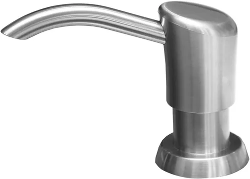 Vista 9 de Dispensador de jabón para fregadero de cocina, dispensador de jabón negro integrado, bomba de jabón de acero inoxidable con tubo de extensión de 40