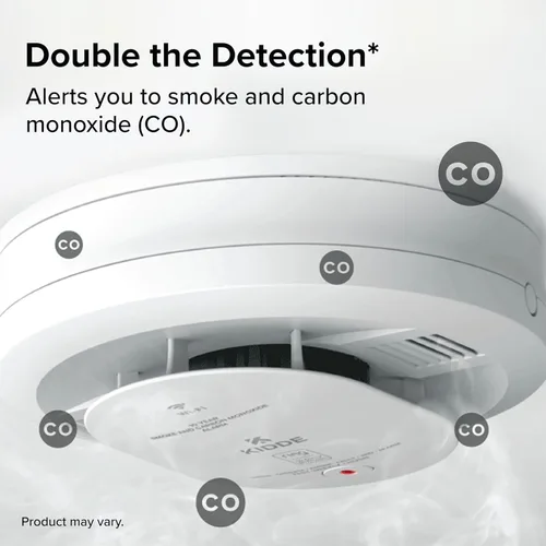 Vista 4 de Kidde Detector inteligente de humo y CO con anillo, batería AA, RGCUDR-RW