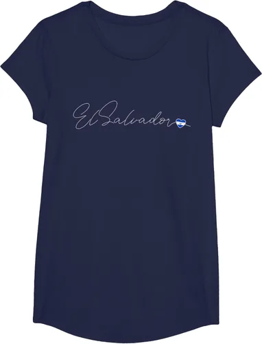Vista 28 de Camiseta Simple Love El Salvadoreño con diseño de corazón en El Salvador