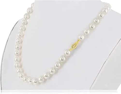 Vista 3 de Collar de oro blanco o amarillo de 14 quilates