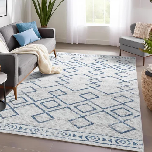 Vista 12 de jinchan - Tapete de pasillo marroquí de 2 x 6 pies con líneas, bohemio, lavable, para cocina, suave, geométrico, de lana sintética, antideslizante