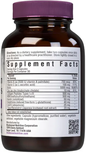 Vista 2 de Bluebonnet Nutrition Beautiful Ally - Colágeno hidrolizado de vacas alimentadas con pasto, péptidos de colágeno tipo 1 y 3, sin OMG, sin gluten, sin