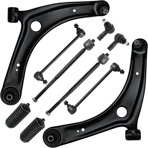 Vista 119 de Detroit Axle - Kit de suspensión delantera de 10 piezas para Chevrolet Trailblazer GMC Envoy 2004-2007 2005 2006 Soportes de brazo de control