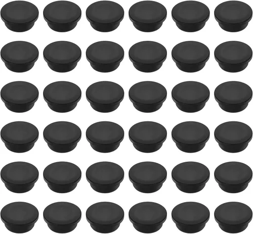 Vista 237 de MECCANIXITY - Tapones de silicona en forma de T (26mm, 1 pulgada de diámetro), color negro