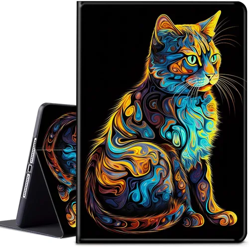 Vista 31 de Funda para tablet Kindle Fire 7 2019/2017 lanzamiento 9ª/7ª generación 7 pulgadas, ligera, protectora de piel sintética, cubierta inteligente