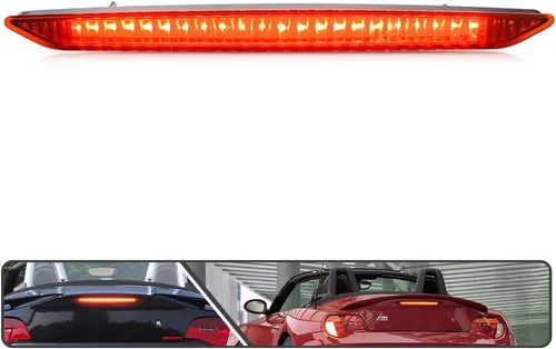 Vista 7 de Lente roja LED roja tercera luz de freno para BMW Z4 E85 2003-2008 lámpara de parada de montaje alto central trasera