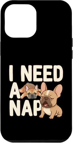 Vista 26 de I Need a Nap Funny French Bulldog Mom Life Tired Parent Case for iPhone 16
