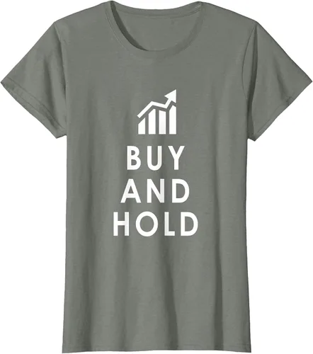 Vista 4 de Stocks Investing Buy and Hold Investor T-Shirt Asphalt Grey