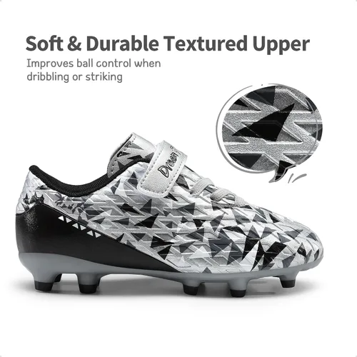 Vista 5 de DREAM PAIRS Zapatos de fútbol para niños y niñas, zapatos de fútbol para niños pequeñosniños grandes