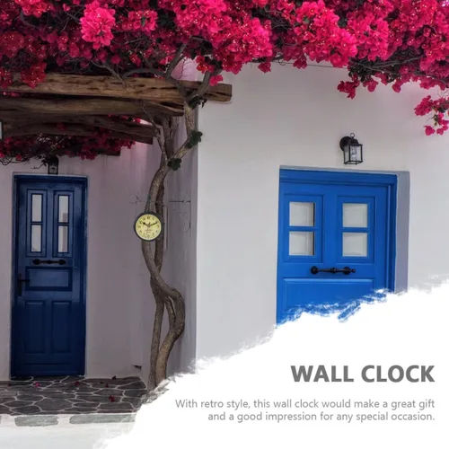 Vista 9 de Cabilock Reloj de pared decorativo grande de péndulo rústico para sala de estar, decoración del hogar, oficina, dormitorio