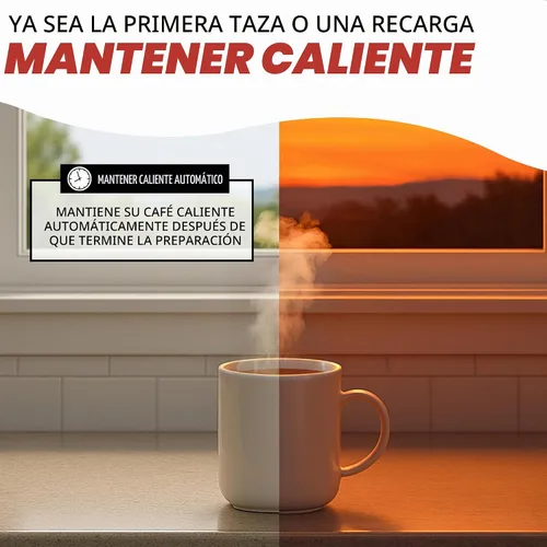 Vista 4 de Gourmia - Cafetera de goteo con capacidad para 5 tazas, jarra de vidrio