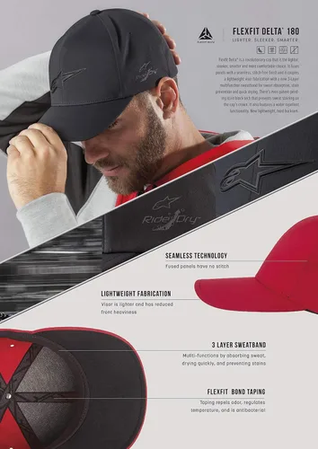 Vista 7 de Alpinestars Men's Corp Shift Delta Hat Hat