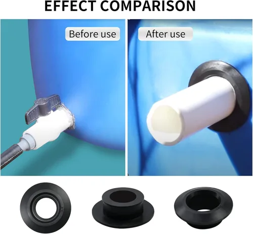 Vista 4 de Paquete de 2 adaptadores de tanque flexible Vsttar de 3/4 pulgadas (cabeza de mamparo) - Sello flexible de tubería a tanque