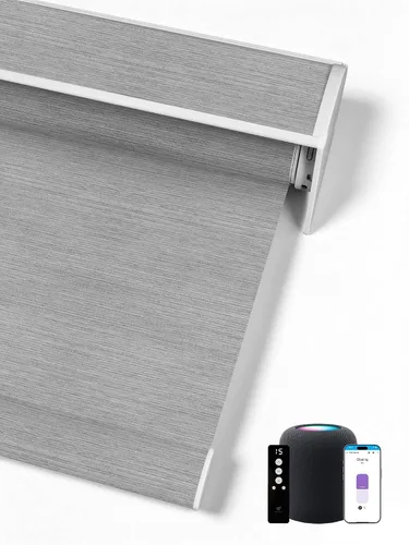 Vista 27 de SmartWings Persianas Enrollables Inteligentes Motorizadas con Filtro de Luz, Persianas Eléctricas con Control Remoto para Ventanas Compatibles