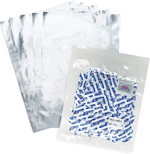 Vista 7 de (20) bolsas Mylar de 4 mil 1 galón 10 x 16 pulgadas + (20) absorbentes de oxígeno de 300 cc para almacenamiento de alimentos de emergencia a largo