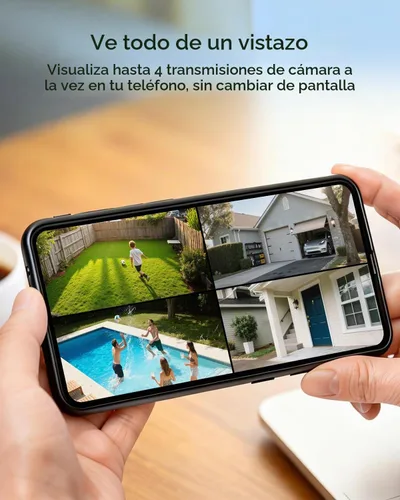 Vista 8 de MUBILIFE Sistema de cámara de seguridad solar 4K inalámbrico