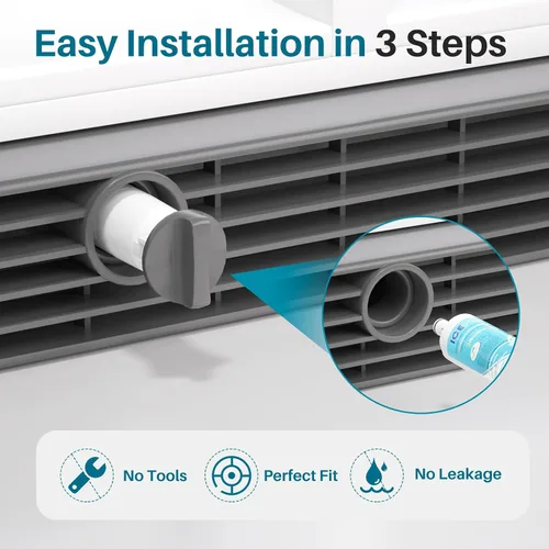 Vista 8 de ICEPURE Alkaline 4396508 Filtro de agua para refrigerador de reemplazo para EDR5RXD1, EveryDrop Filtro 5, Whirlpool 4396510, 4392857, 4396547, 9085