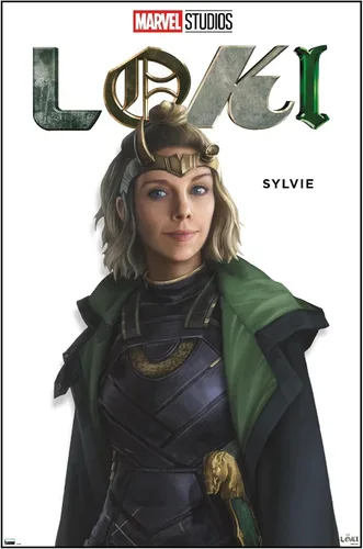 Vista 12 de Trends International Marvel Loki - Póster de pared de la serie Sylvie Feature Series, 14.725 x 22.375 pulgadas, versión enmarcada de madera
