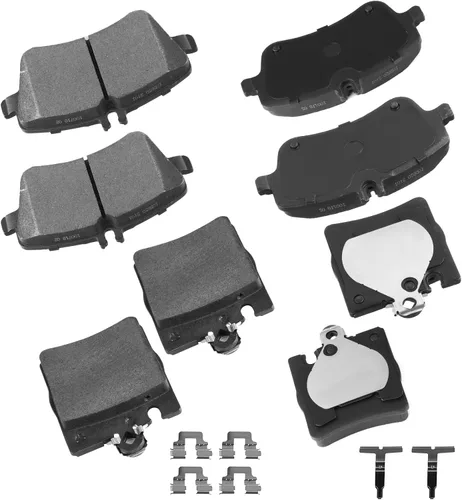 Vista 15 de cciyu Juego de pastillas de freno delanteras de cerámica profesional D681 para BMW 530i, 97-03 para BMW 540i, 95 97-01 para BMW 740i, 95-01 para BMW