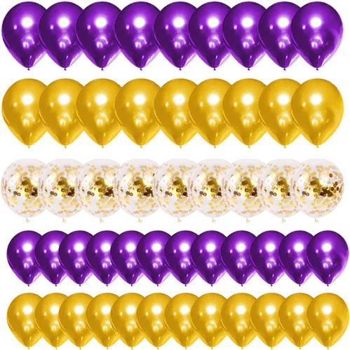 Vista 14 de Juego de globos de confeti azul rey, negro y plateado, arco de globos de confeti azul, negro y plateado para decoración de cumpleaños de bebé jefe