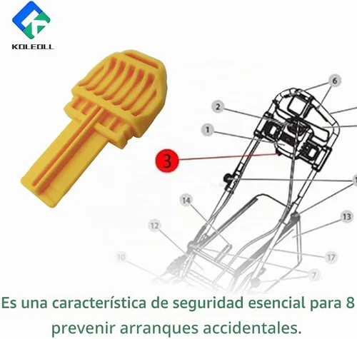 Vista 5 de N835578 Llave de seguridad para cortacésped