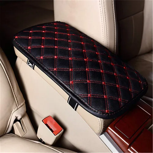 Vista 8 de Funda para consola central de coche, universal, de cuero sintético, reposabrazos para auto, protector de reposabrazos de consola central, apto