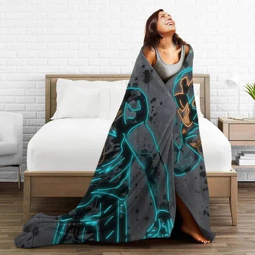 Vista 6 de Manta personalizada de Miami con nombre y número de nombre, regalos para hombres, mujeres y niños