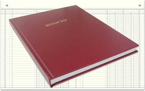 Vista 3 de BookFactory Libro de Cuentas Libro de Contabilidad Cuaderno de Contabilidad (Formato de Libro Columnar de 4 Columnas Cuatro Columnas) - 96 Páginas