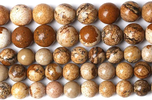 Vista 195 de 100 cuentas de piedra multicolor natural de 0.236 pulgadas (0.236 in), cuentas espaciadoras sueltas redondas para hacer pulseras, collares, aretes