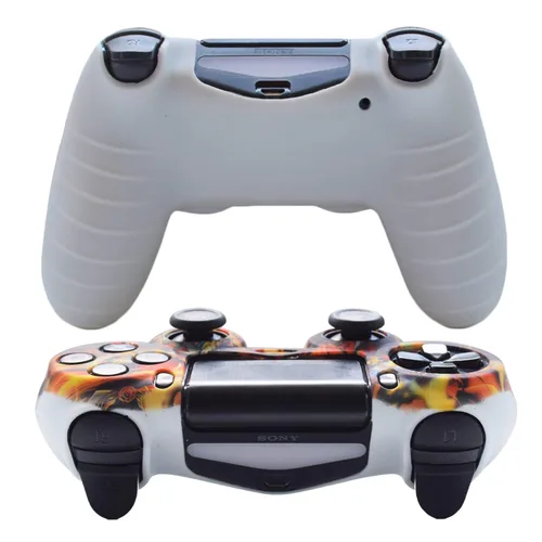 Vista 2 de Hikfly PS4 Controller Grip, Skin Silicone Gel Controller Cover Case Protector Compatible for PS4PS4 SlimPS4 Pro Controller