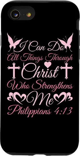 Vista 18 de Christian I Can Do All Things Through Christ Religious Case for iPhone 17